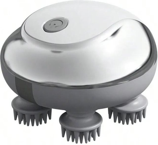 Elektrisches Kopfhautmassagegerät, silber - Bild 1
