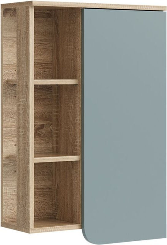 Vicco Hängeschrank Karen modern in Sonoma mit Mintgrün, B/H: 50 x 75 cm, mit Tür und offenen Fächern - Bild 2