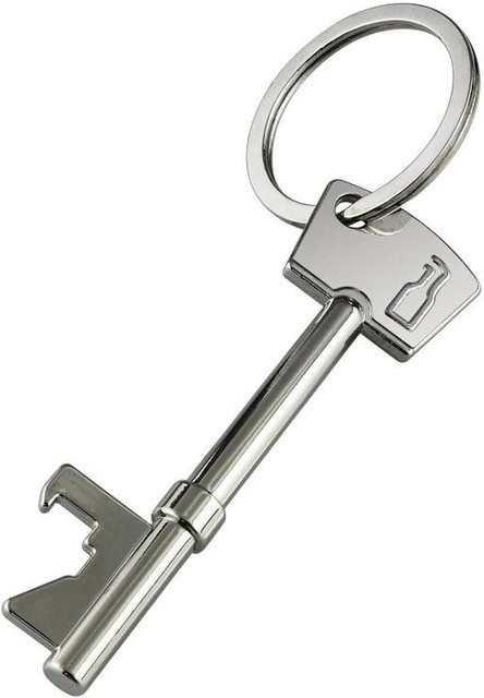 Tragbarer Flaschenöffner und Dosenöffner als Schlüsselanhänger in Silber - Bild 1