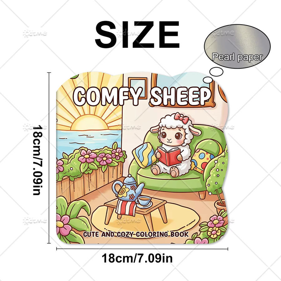 COMFY SHEEP Bold-easy Malbuch mit unregelmäßigen Mustern, Malbuch - Bild 2