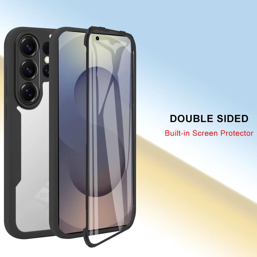 Transparente 360° Vollschutz-Hülle für Samsung Galaxy S26 S25 S24 S23 S22 S21 Ultra Plus FE 5G mit Kameraschutz und Displayschutz - Bild 4
