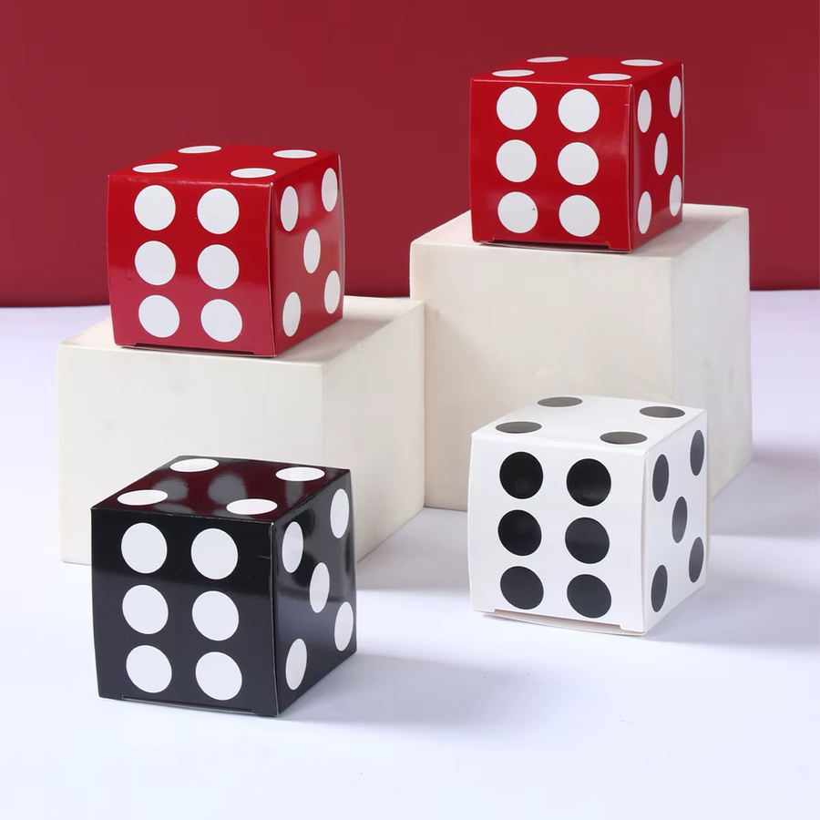 12er Set Huiran Würfel Candy Boxen aus Papier in Multicolour für Hochzeit, Geburtstag und Party als Geschenkverpackung und Dekoration - Bild 4