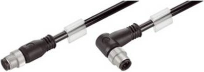 Weidmüller Sensor-/Aktor-Datensteckverbinder M12 Stecker Cat5e in Schwarz - Bild 1