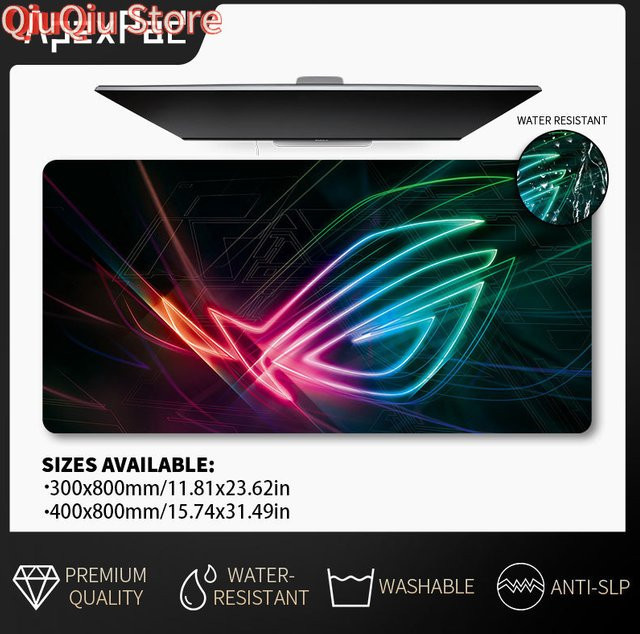 Potdemiel Gaming-Mauspad Dazzling Technology Eye in Schwarz, B/H: 80 x 40 cm, rutschfest - Bild 1