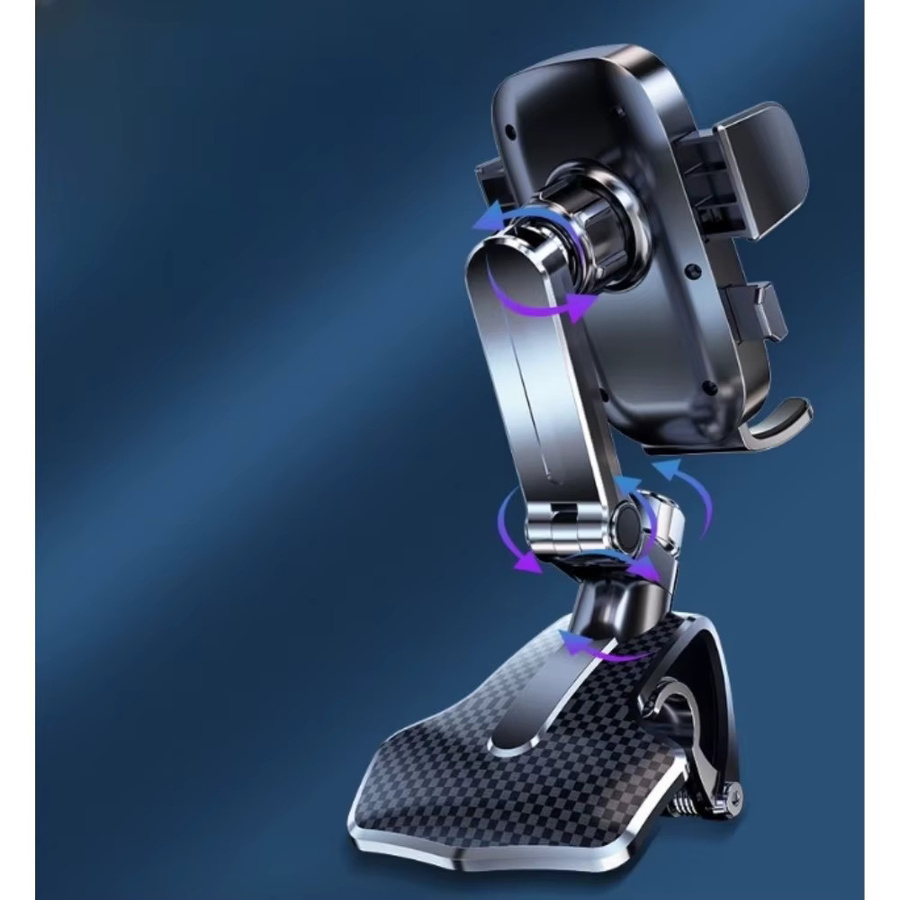 Multifunktionale Handy-Autohalterung für Mittelkonsole und Instrumententafel in Schwarz mit Anti-Shake-Funktion - Bild 4