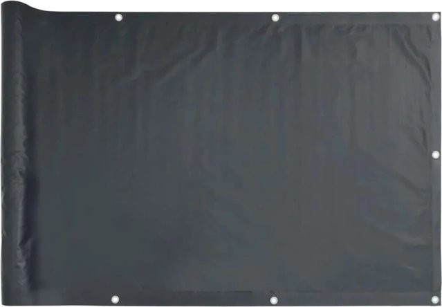 vidaXL Balkon Sichtschutz aus Oxford-Gewebe in Anthrazit, Breite: 75 cm, Länge: 400 cm - Bild 1