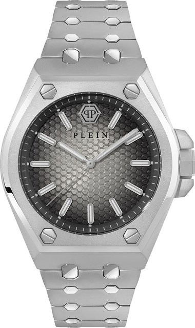 Philipp Plein Herrenuhr, Quarz, Edelstahl, 43 mm, Grau, 5 ATM - Bild 1