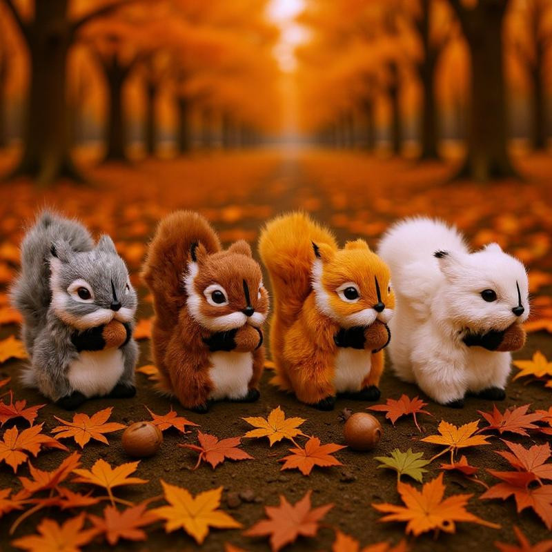 Yiran toy 1 Eichhörnchen Plüsch Figur Weihnachten 14+y - Bild 2