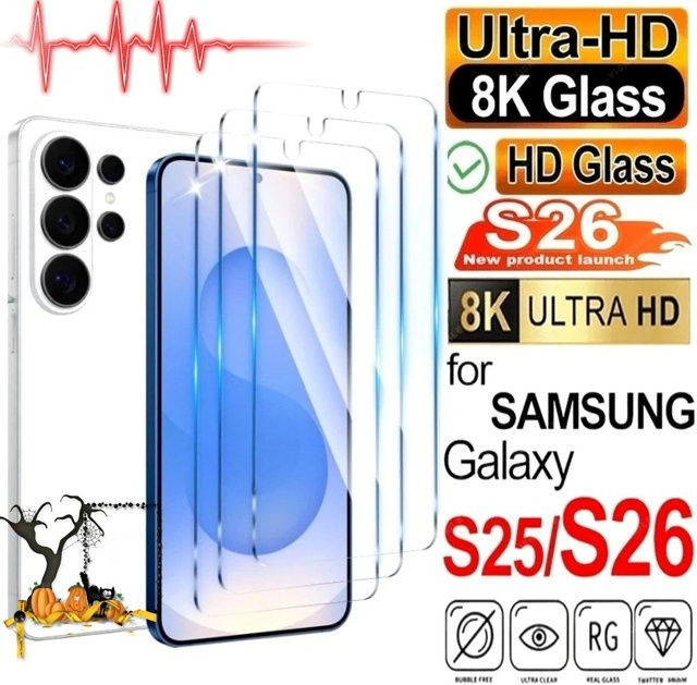 SnakeGlass 3er-Pack Ultra-klares gehärtetes Glas Displayschutz für Samsung Galaxy S26 S25 S24 S23 S22 S21 Ultra Plus FE in Transparent - Bild 1