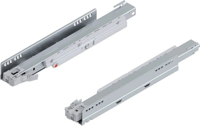 Blum Korpusschiene Legrabox Tip On Schubladenführung aus Edelstahl in Silber, Länge: 400 mm, Tragkraft: 60 kg - Bild 1