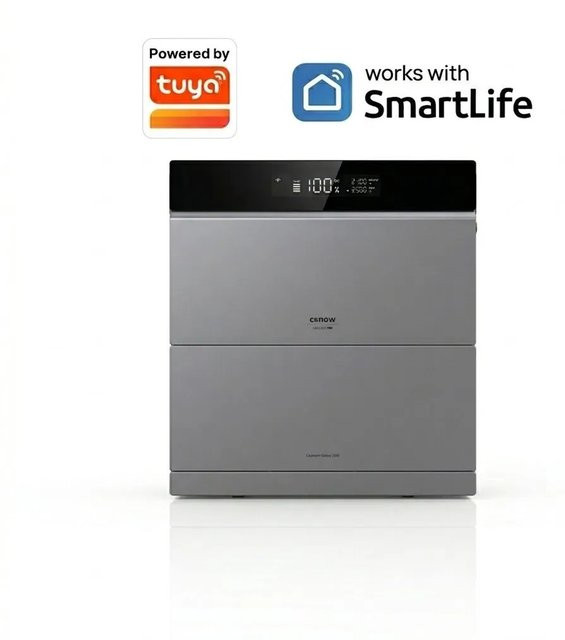 Conow CBE2000 Pro Powerstation mit einer Erweiterungsbatterie in Grau - Bild 1