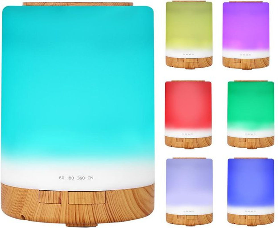 OutsideWorld Ultraschall Luftbefeuchter und Aromatherapie Diffuser mit Fernbedienung, 300ml, Mehrfarbig - Bild 1
