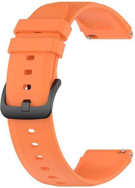 Uhrenarmband Silikon, 22 mm, orange, Unisex - Bild 1