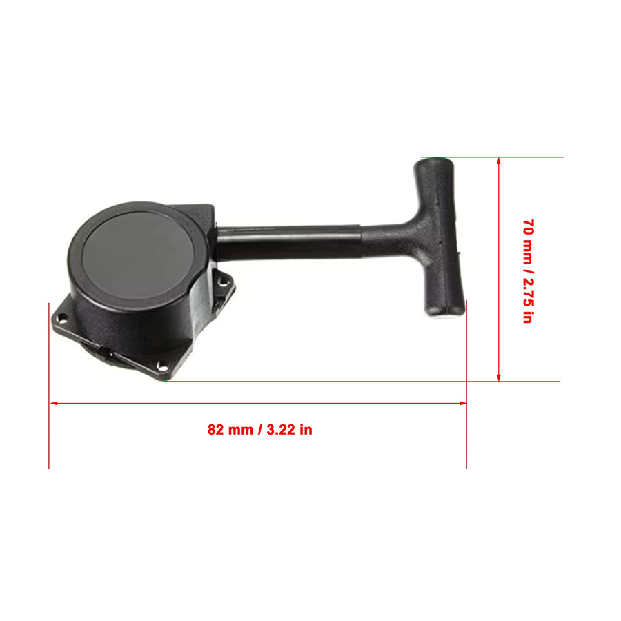 HobbyCorki Kunststoff-Seilzugstarter R020, 1:10, Schwarz - Bild 2
