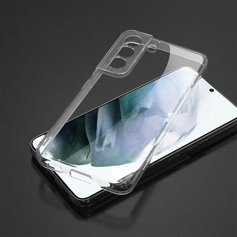 Luxus Silikon Hülle für Samsung Galaxy S25 S24 S23 S22 S21 Ultra Plus FE in Transparent - Bild 5