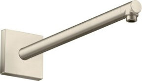 Hansgrohe Brausearm eckig in Brushed Nickel, Länge: 39 cm - Bild 1
