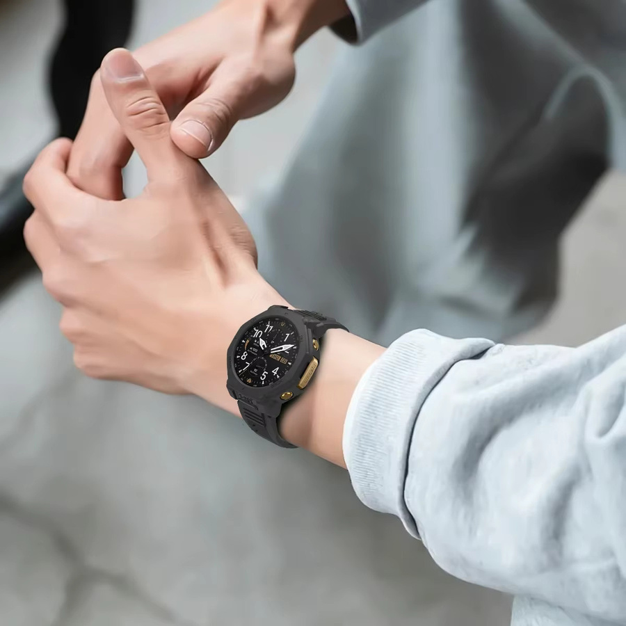Huami Uhrengehäuse Silikon, Schwarz, Amazfit T-Rex 3 Pro 48 mm - Bild 4