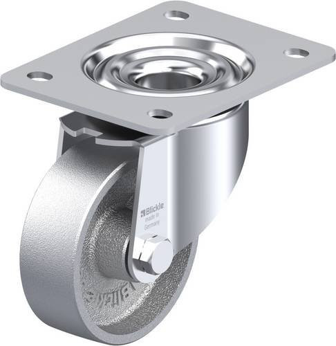 Blickle Lenkrolle LK-G 100G-3 in Silber, Rad-Durchmesser: 100 mm, Tragfähigkeit: 350 kg - Bild 1