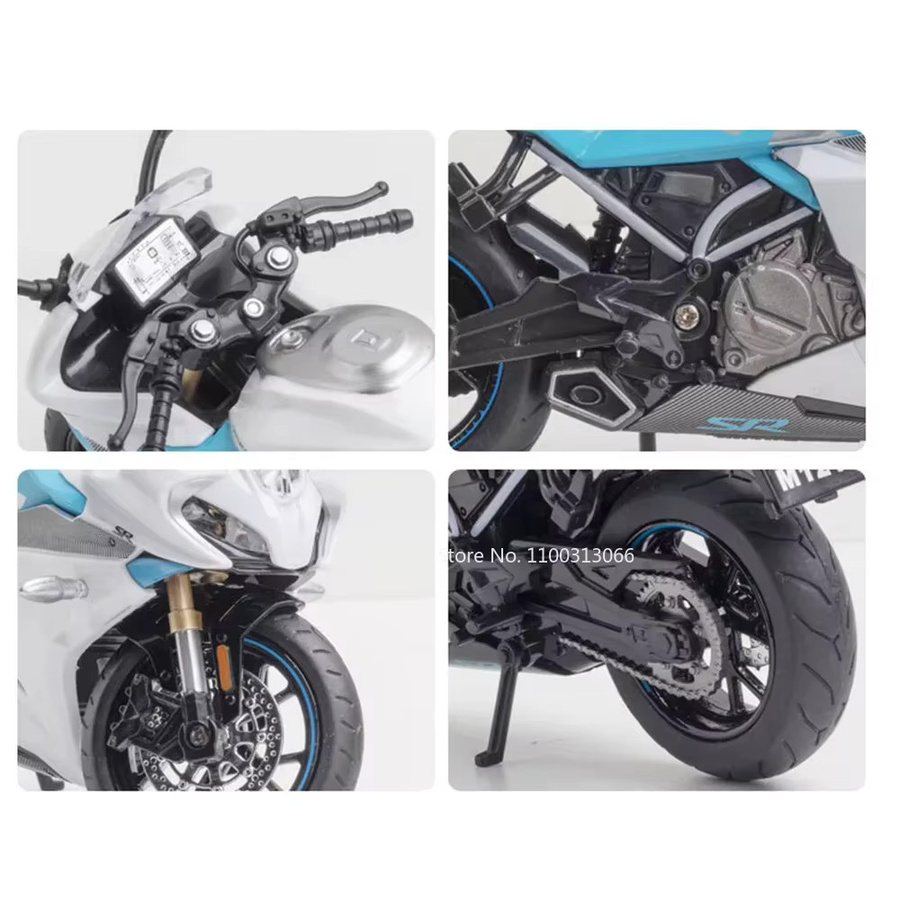 Cfmoto 250SR Racing Motorrad Modell, 1:12, mit Licht und Sound, Metall, Gummi - Bild 3