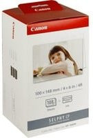 Canon Selphy Photo Pack KP-108IN Fotodrucker Kassette mit Tinte und Papier für 108 Blatt - Bild 1