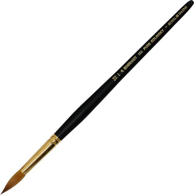 Talence Rembrandt Aquarellpinsel Serie 100 Kolinsky Rund Nr. 10 Schwarz T909-100-10 - Bild 1