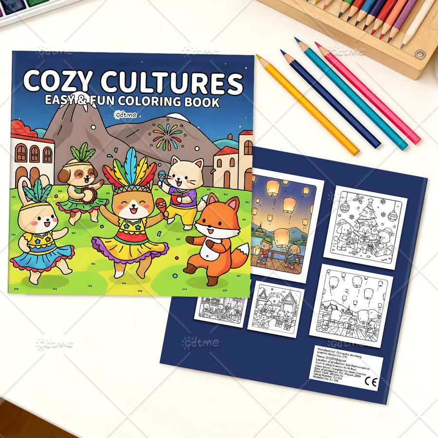 COZY CULTURES Malbuch mit einfachen Mustern, für Erwachsene - Bild 3