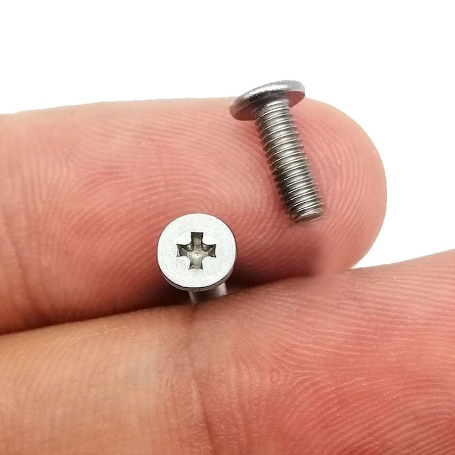 HZYUEGOU Laptop Schrauben Set mit M2 und M3 Phillips Kreuzschlitz Wafer Kopf aus Stahl in Silber, 800 Teile Mix Sortiment - Bild 3