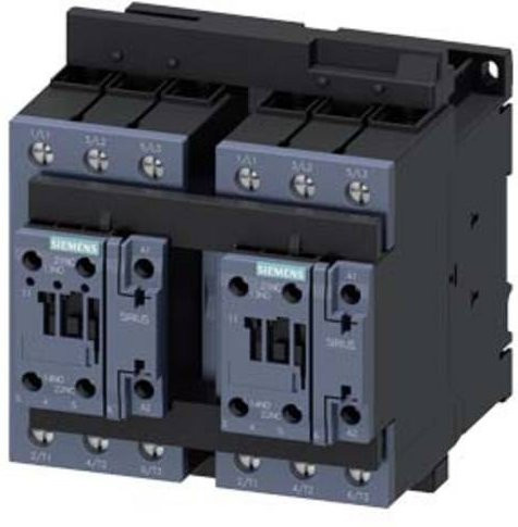 Siemens Wendeschützkombination 3RA2336-8XE30-1NB3, Farbe: Grau, 52 A, 690 V/AC - Bild 1