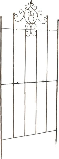 DELUKE Rankgitter HEIKE Rankhilfe aus Metall in Bronze für Kletterpflanzen und Gartendekoration, B: 86 cm, H: 170 cm - Bild 1