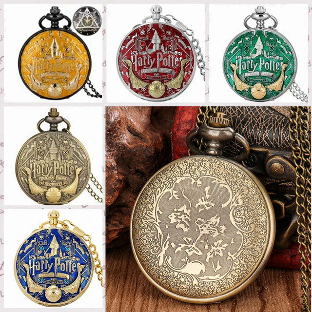Harry Potter Taschenuhr, Quarz, Messing, Unisex - Bild 1
