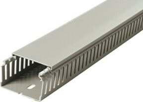 SES Verdrahtungskanal GN-A6/4 aus Kunststoff, Grau, B: 80 mm, H: 40 mm - Bild 1