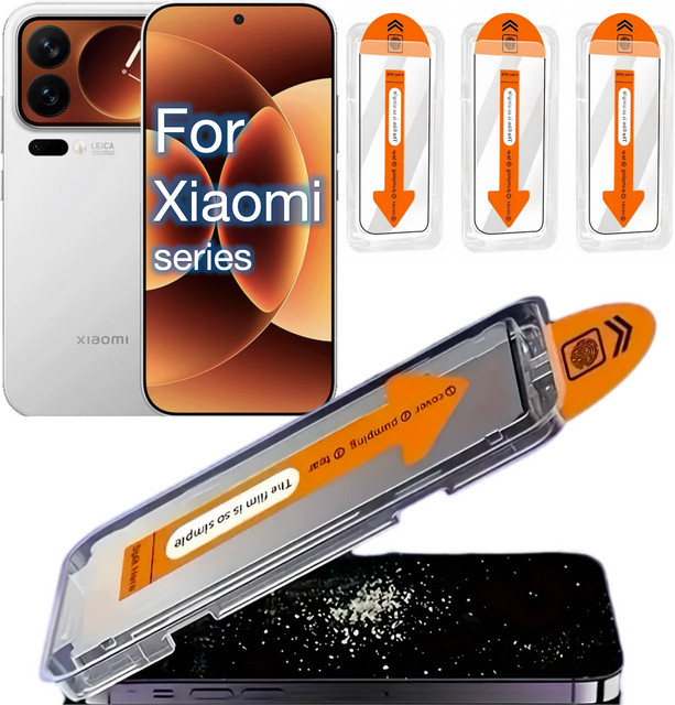 3er-Pack Panzerglas für Xiaomi 17 15 14 13 12 11 10, transparent, kratzfest und bruchsicher - Bild 1