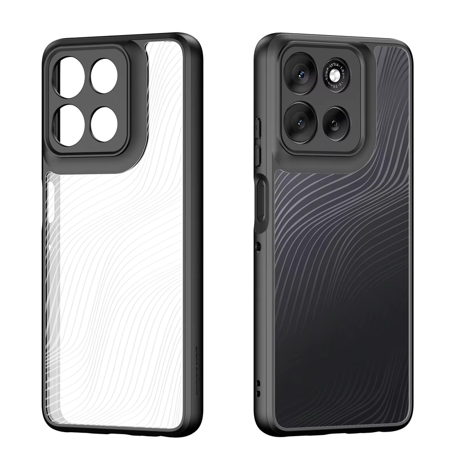 DUX DUCIS Stoßfeste Handyhülle mit fließendem Linien-Design für Motorola Edge 50, Edge 60s, 60 Fusion, 60 Pro, G56, G86 Power in Schwarz - Bild 1