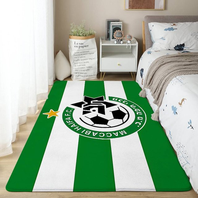 M-Maccabi-H-Haifas Bodenmatte als moderner und weicher Heimteppich für Wohnzimmer, Sofa oder Kinderzimmer - Bild 1