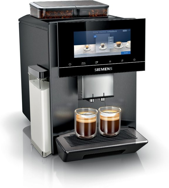 Siemens EQ900 TQ907DF5 Kaffeevollautomat in Dark Inox mit Keramik-Mahlwerk, Touchdisplay und App-Steuerung - Bild 1