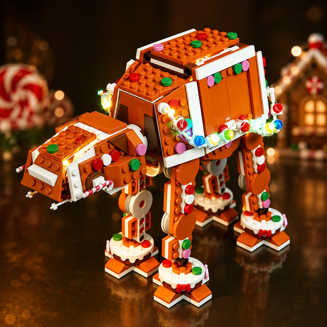 HPROSPER 5 V LED-Licht Set für Lego 40806 Lebkuchenhaus AT-AT Gehmaschine, dekorative Multicolor Lampe mit Batteriekasten - Bild 1