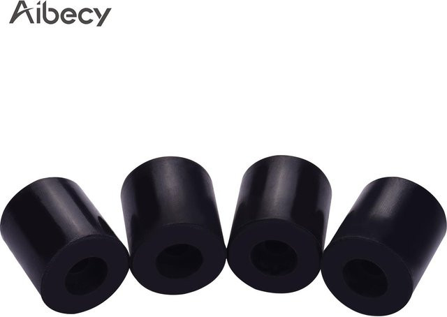 Aibecy Silikon Solid Spacer Hot Bed Mount für 3D-Drucker, 4 Stück, Schwarz, Höhe: 18 mm - Bild 1