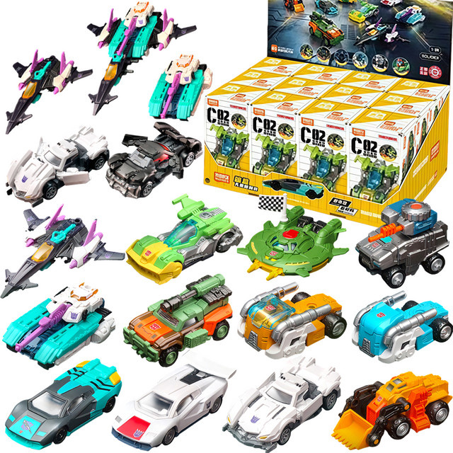 BLOKEES Transformers C02 Megatron Optimus Prime Huffer Pipes Overlord Slug Actionfigur Rennwagen Bausatz, multicolour - Bild 1