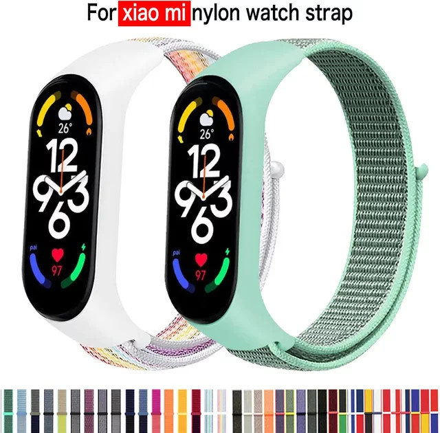 Smartwatch-Armband Nylon, Schleife, Xiaomi Mi Band 7-7 NFC, Unisex - Bild 1