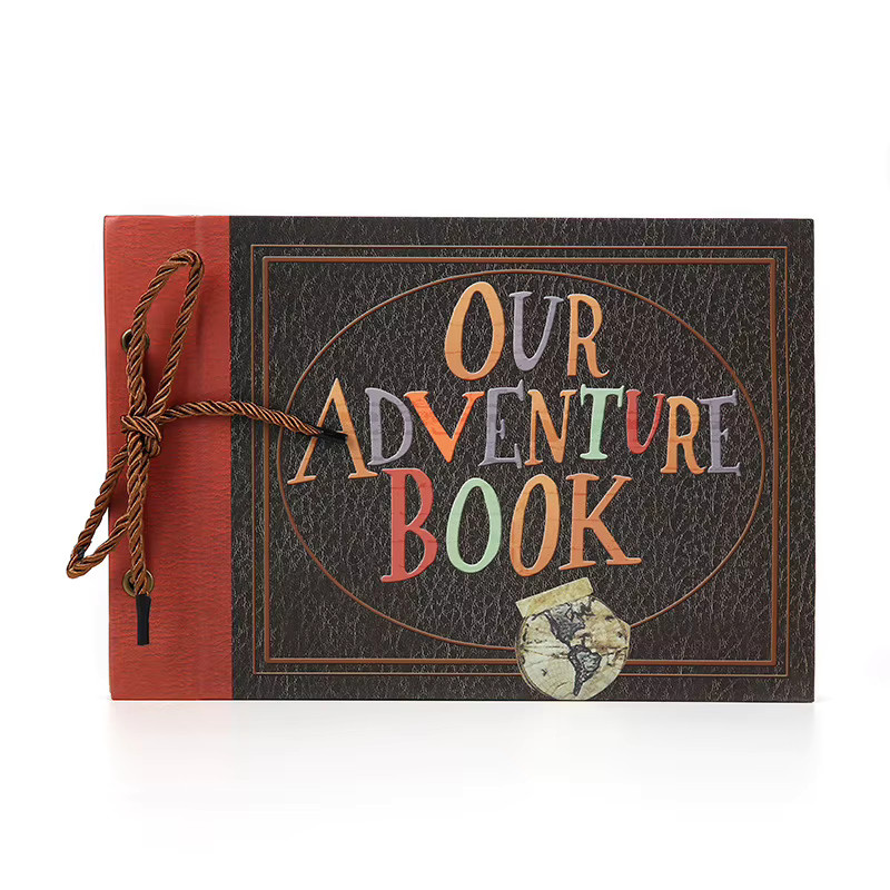 Bview Art OUR Adventure DIY Vintage Scrapbook Fotobuch mit Lanyard in Braun - Bild 5