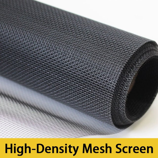 TranquilTouch Nano-PP-Mesh-Insektenschutzgitter in Schwarz für Fenster und Türen - Bild 1