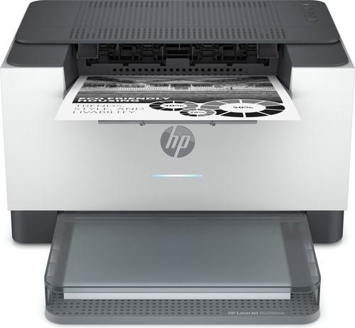 HP LaserJet M209dwe Schwarzweiß-Laserdrucker in Weiß mit Duplexdruck und WLAN, 600 x 600 DPI, A4, 30 Seiten pro Minute - Bild 1