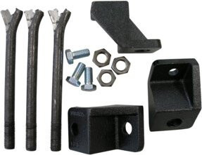 Wilo Konsole F3-12 Set für Wandmontage in Schwarz mit 3 Winkeln - Bild 1