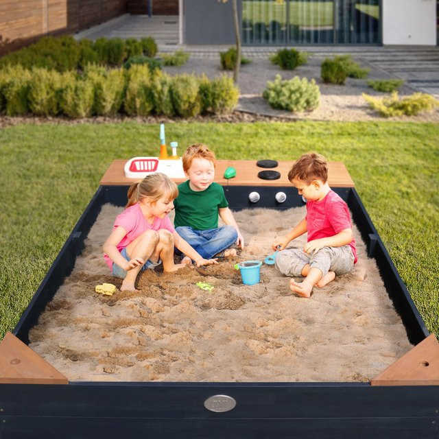 AXI Sandkasten Kelly mit Spielküchenzeile Anthrazit Braun B/H/L: 115 x 22 x 180 cm - Bild 3