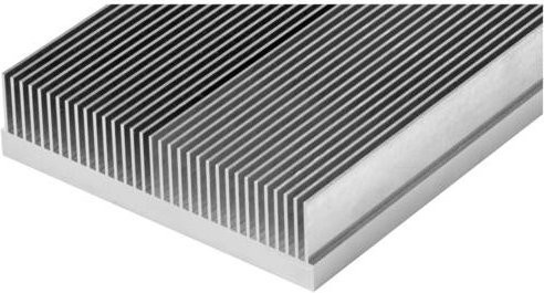 Fischer Elektronik KGR 1 100 AL Strangkühlkörper, Silber, B/T/H: 100 x 100 x 38 mm - Bild 1