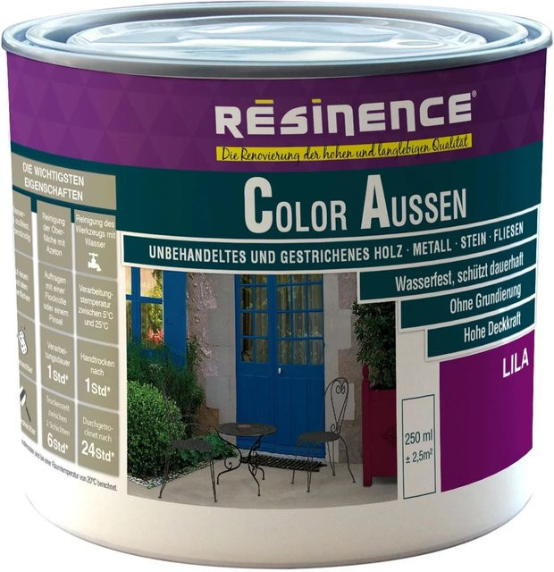 Resinence Color Außenfarbe Lila Seidenmatt 250 ml - Bild 1