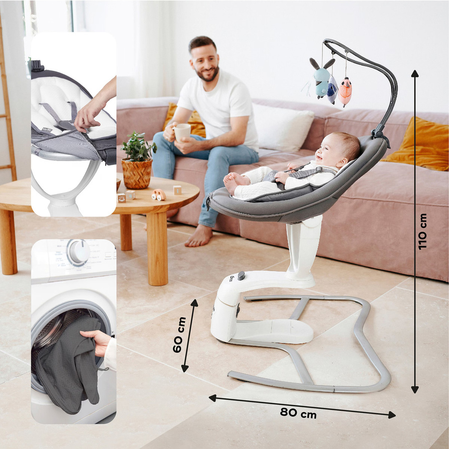 Babymoov Babyschaukel Swoon Motion in Weiss - Bild 2