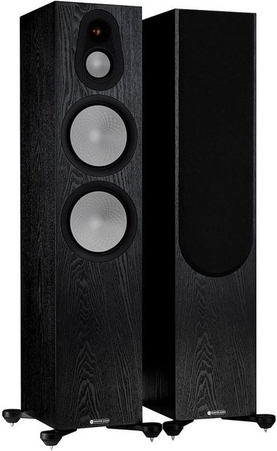 Monitor Audio Silver 500 7G Passive Stand-Lautsprecher Paar in Eiche Schwarz - Bild 1