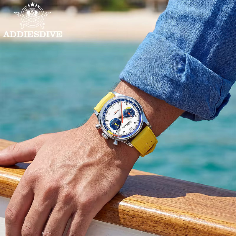 ADDIESDIVE Chronograph, Quarz, Edelstahl, 38 mm, Herren - Bild 5