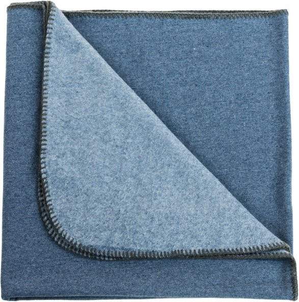 Chaud Devant Plaid Suave Blue Melee Fluffy Decke in Blau Melange für Erwachsene - Bild 1